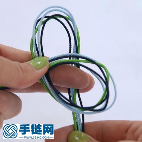 情人扣手链的编织方法 小饰品diy