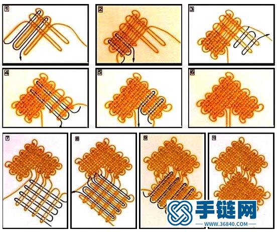 方胜结的编织教程 中国结方胜结的打法