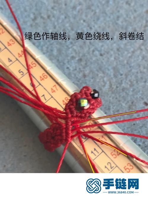 中国结圆蜡珠子戒指的详细制作图解