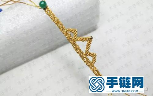 绳编闪亮皇冠戒指的详细制作步骤