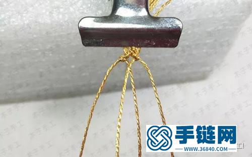 绳编闪亮皇冠戒指的详细制作步骤