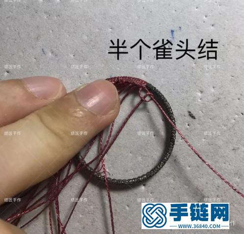 一步步教你彩金蜡线琥珀回纹珠耳环的详细编制教程