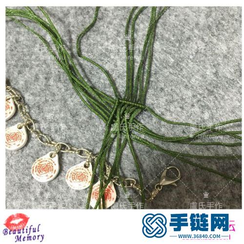 绳编美丽四叶草的方法