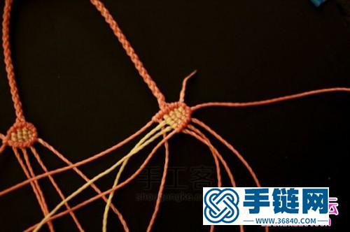 中国结娃娃脸手绳的编法图解
