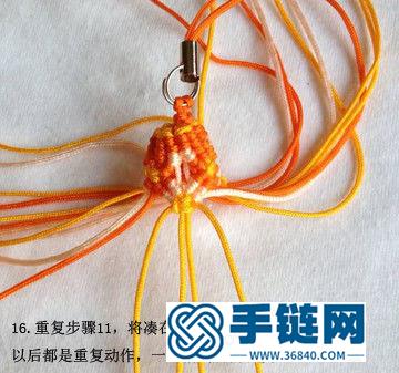 绳结流苏挂件的制作方法