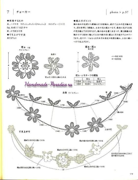 项链这类小饰品，你尝试过用毛线编织吗？钩织编织附图解教程