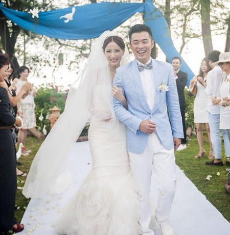 张子萱和陈赫的结婚照图片