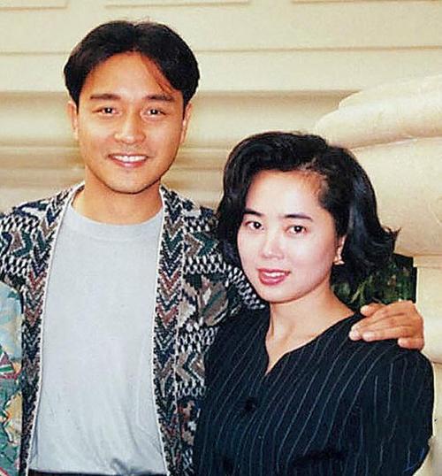 张国荣和妻子照片图片