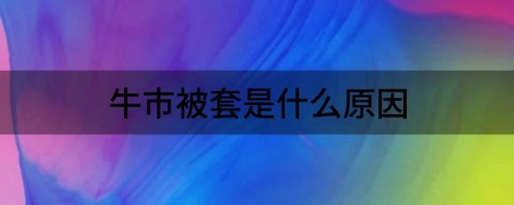 牛市被套是什么原因(股市被套是什么意思)