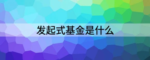 发起式基金是什么意思(发起式基金和其他基金的区别)