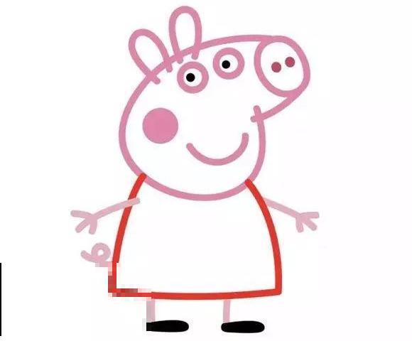小猪简笔画上色图片