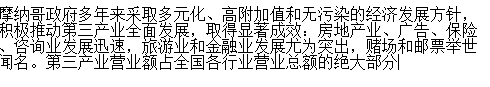 摩纳哥这个国家有钱吗？摩纳哥的主要经济来源有哪些　本文共（900字）