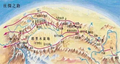 古代丝绸之路线路图,丝绸之路是谁提出的？　本文共（1567字）