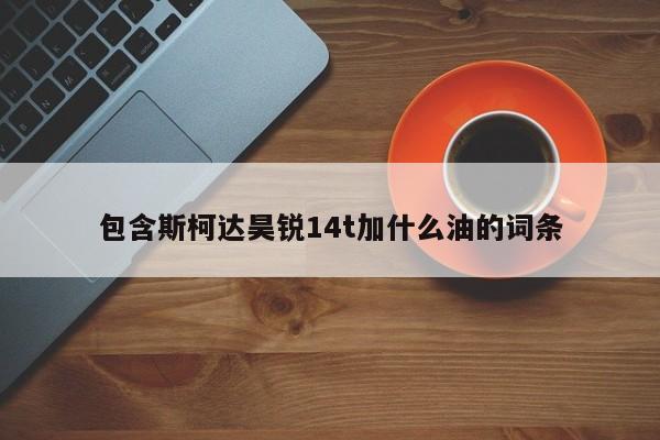 包含斯柯达昊锐14t加什么油的词条 